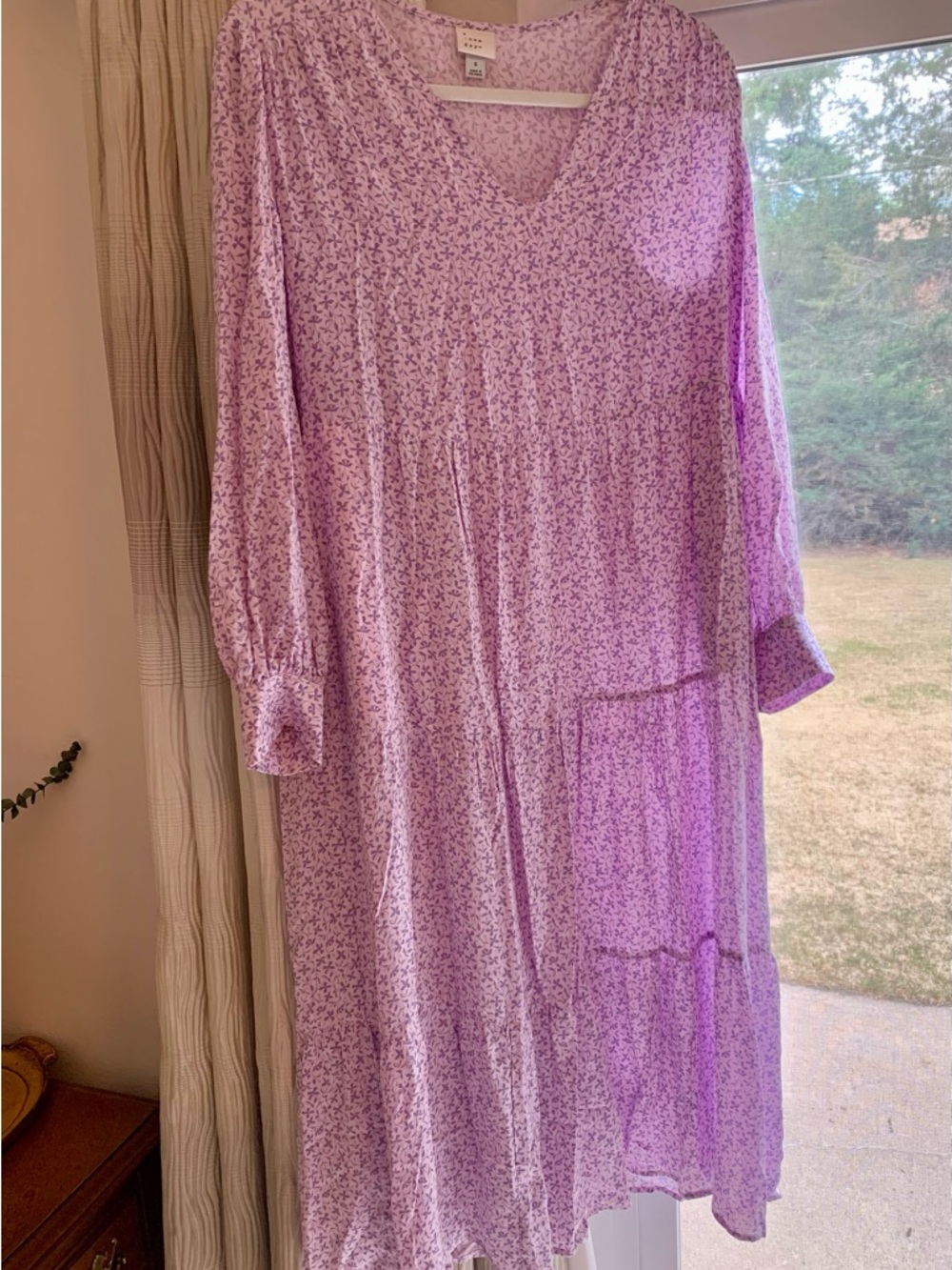 A New Day Floral V-Neck Maxi Dress